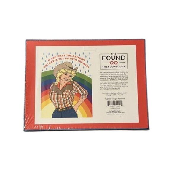 Dolly Parton 500 Piece Puzzle "If You Want The Rainbow You Gotta Put Up With The - Picture 3 of 3